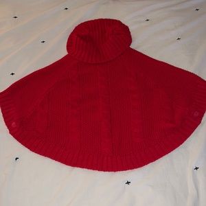 Beautiful Carters red sweater poncho size 5T. Perfect for the holidays!